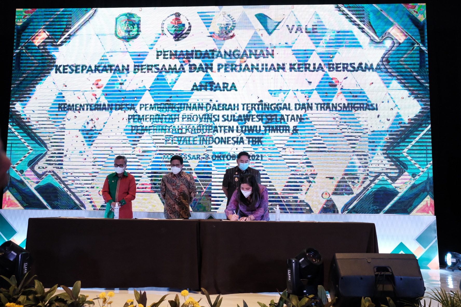 PT Vale Indonesia Teken MOU Program PPM Bersama Kemendes dan Pemprov Sulsel