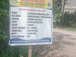 Pemdes Bilo bangun Jalan Menuju Objek Wisata Bahari Dusun Dalidi