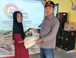 173 KPM Desa Malangga Terima Bantuan Beras