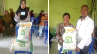 Penyaluran Beras Desa Lampasio