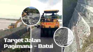 Progres Fisik Jalan Nasional Pagimana Batui