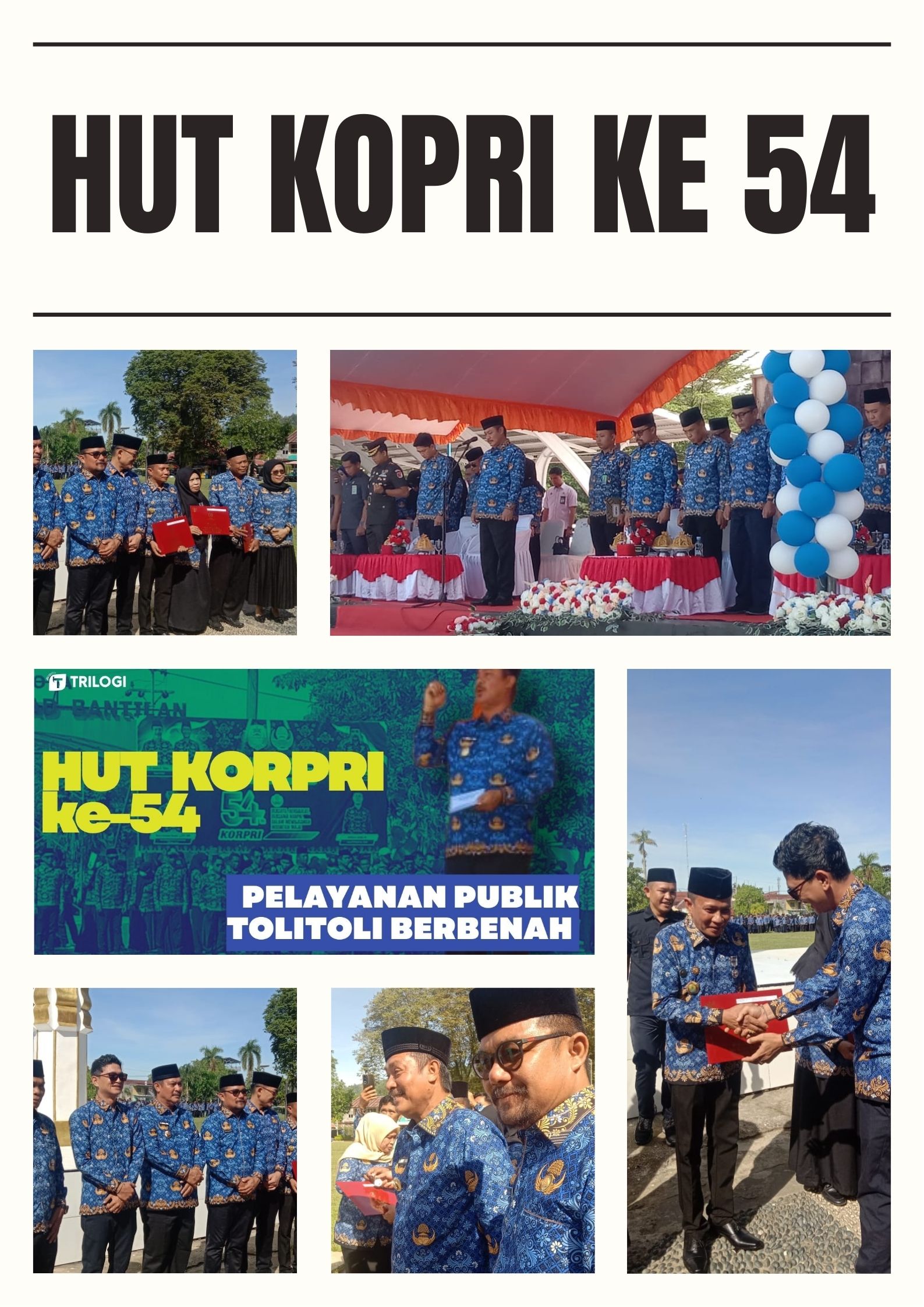 Upacara HUT KORPRI Tolitoli