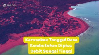 kerusakan tanggul Desa Kombutokan