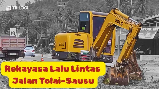Buka Tutup Jalan Tolai Sausu