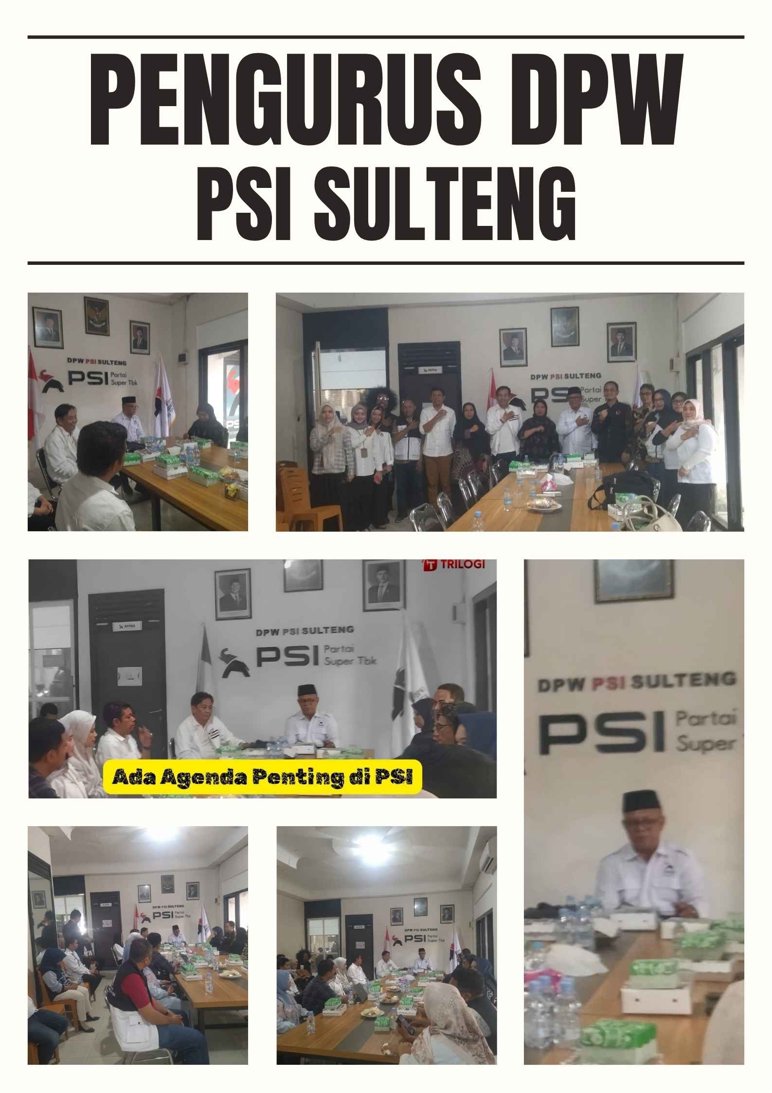 KPU dan Bawaslu Kunjungi PSI Sulteng