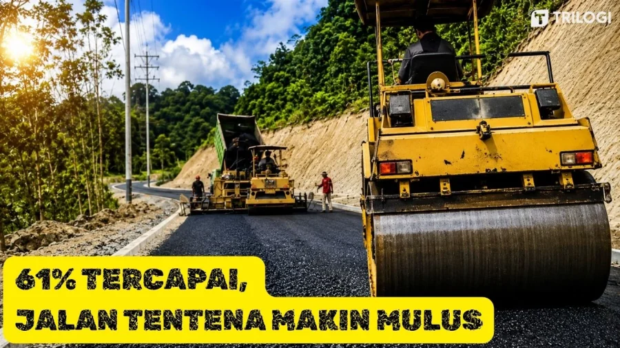 pengaspalan Jalan Tentena Taripa