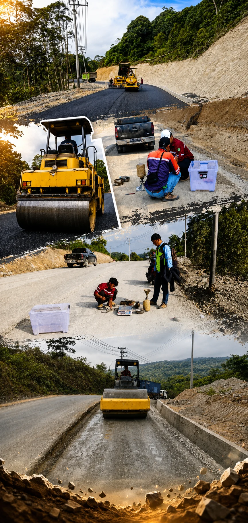 progres jalan Tentena Taripa