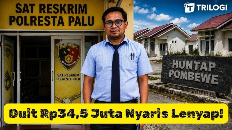 dugaan penipuan Huntap Pombewe