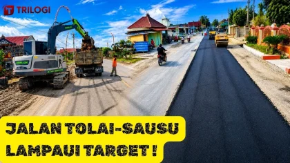 Progres Preservasi Jalan Tolai-Sausu