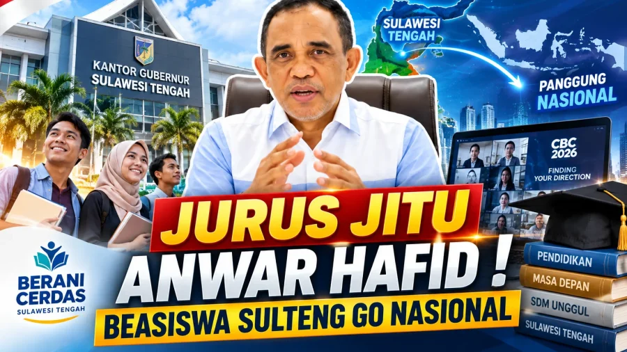 Anwar Hafid Keluarkan ‘Jurus Jitu’ Berani Cerdas Sulteng, Bawa Beasiswa ke Panggung Nasional