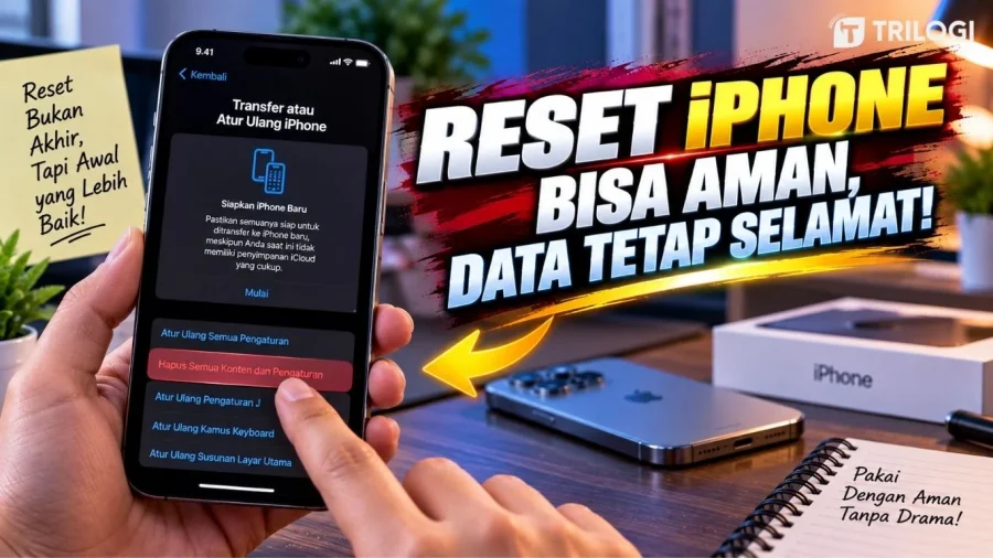 Cara Reset iPhone dengan Aman, Jangan Asal Klik Biar Data Nggak Hilang