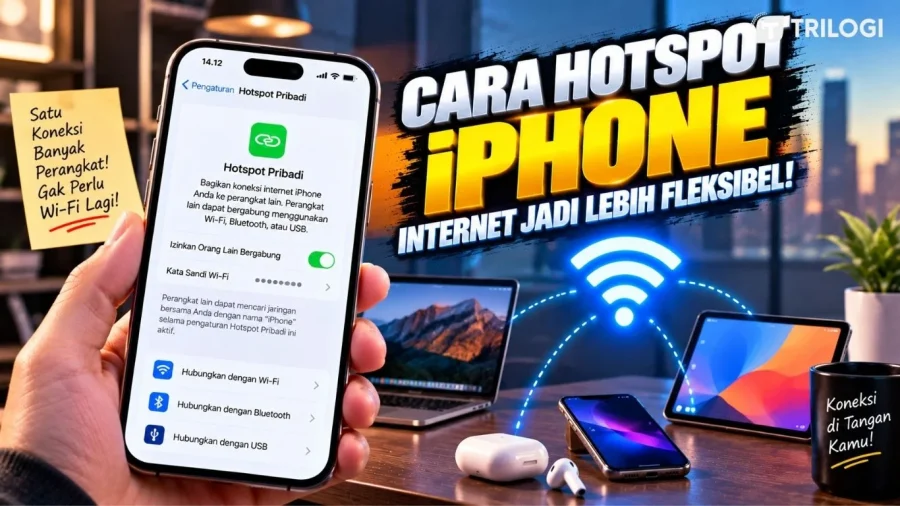 Cara Hotspot iPhone : Bikin Internet Ngebut Nyambung ke Laptop dan HP Lain