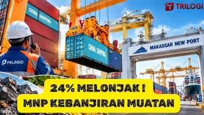 Geliat Hilirisasi Nikel dan Pangan Dongkrak Arus Peti Kemas di Makassar New Port hingga 24%