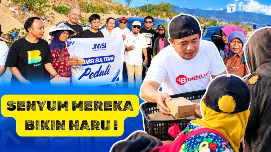 Aksi Sosial di TPA Kawatuna Palu, JMSI Sulteng Sasar Ratusan Pekerja Lewat Jumat Berbagi