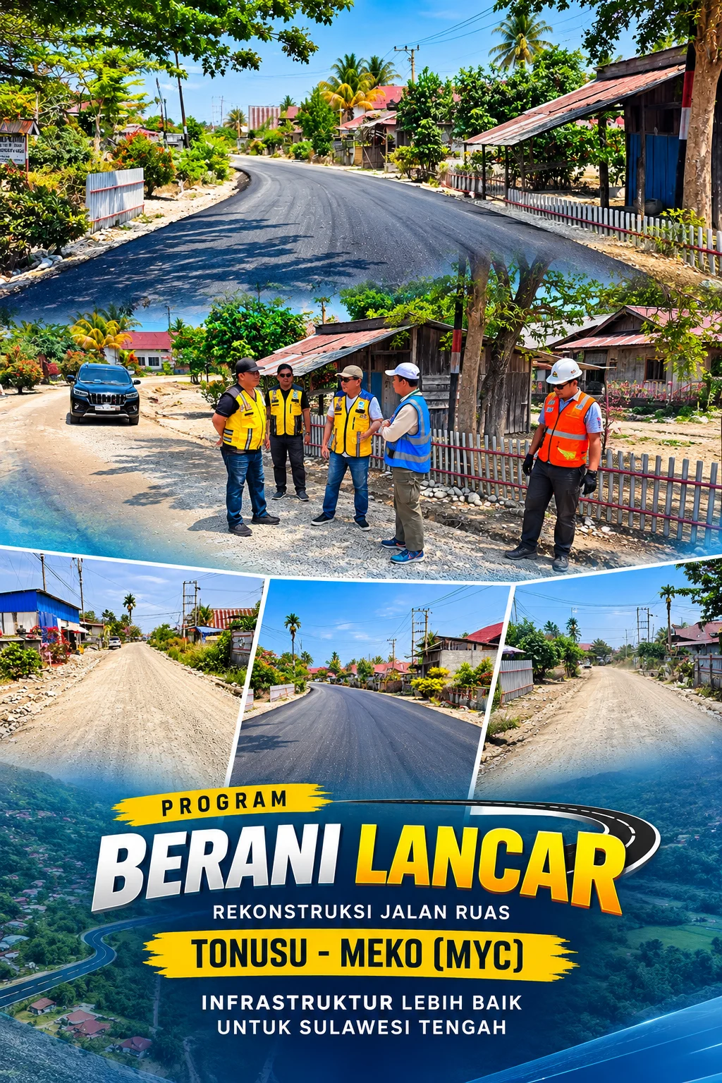 Pengaspalan Jalan Tonusu–Meko